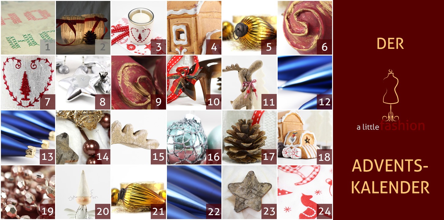 Der a-little-fashion-Adventskalender: 02. Dezember  - Kerzengläser mit Strick