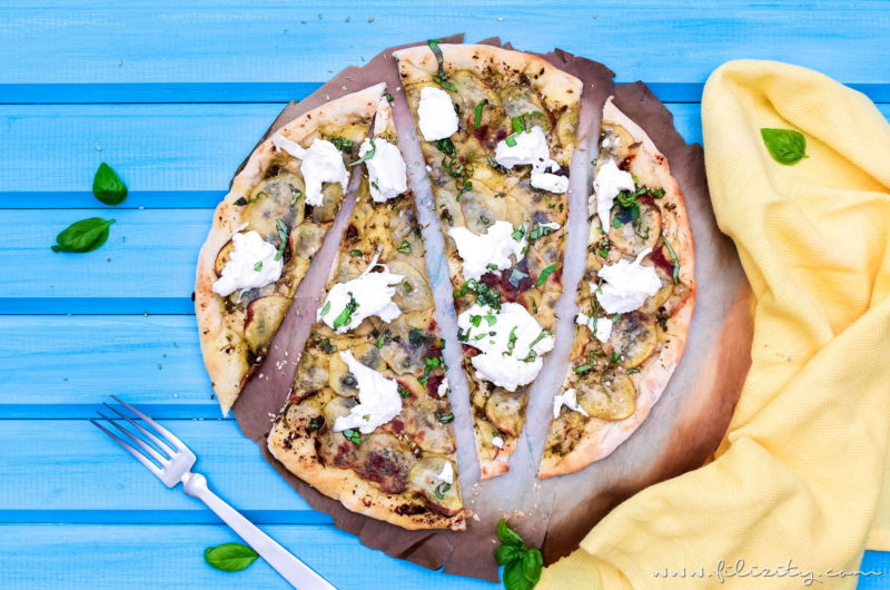 Kartoffel-Pizza mit Pesto - Mein bestes Rezept (auch vegan) | Filizity ...