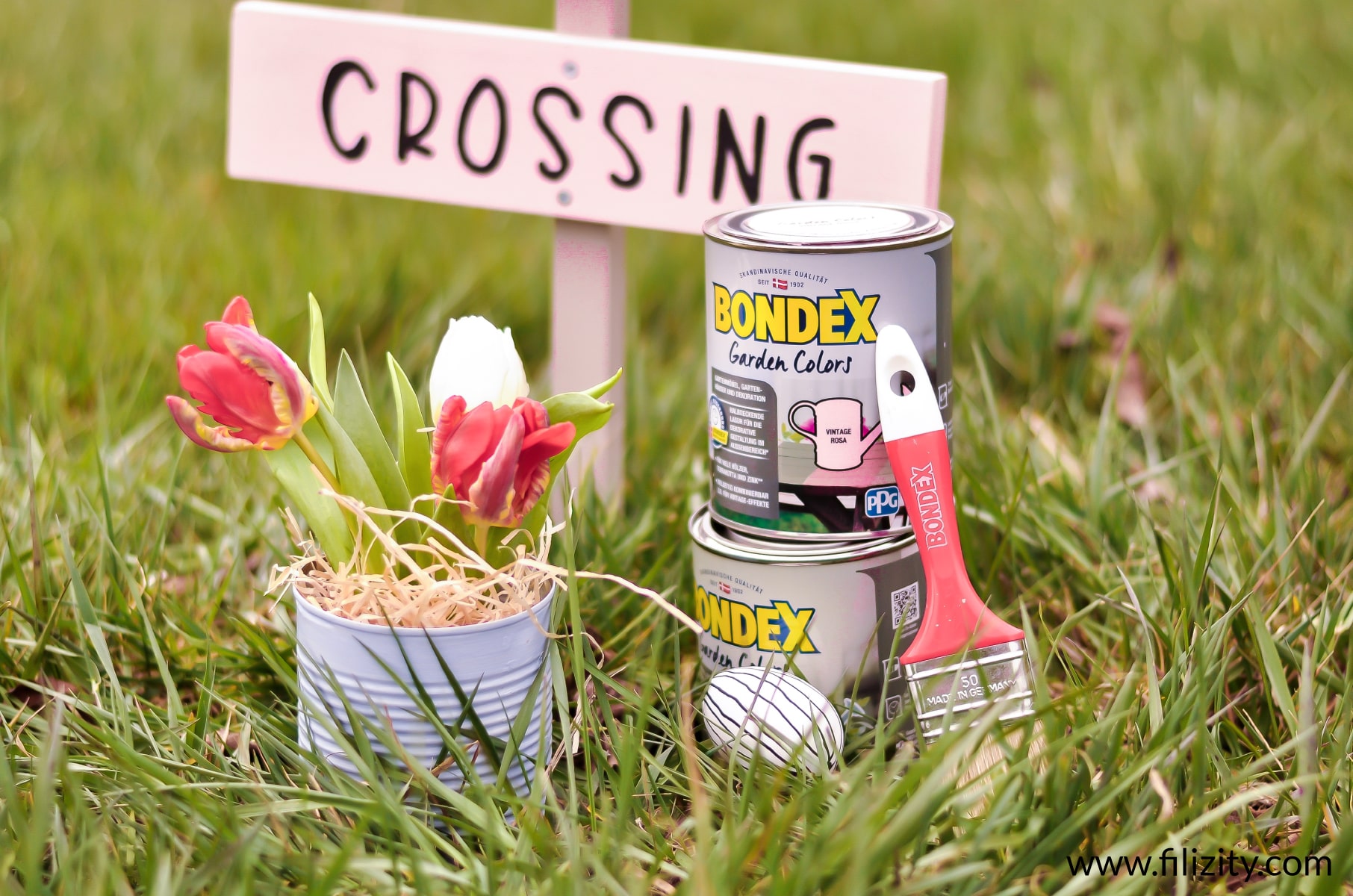 Osterdeko selber machen: DIY Gartenschild Bunny Crossing -   Kreativmagazin & DIY Blog